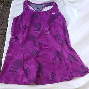 Nike racerback purple dri-fit tank top